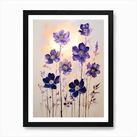 Purple Flowers 6 Art Print