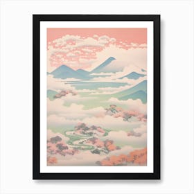 Mount Yatsugatake In Nagano Yamanashi, Japanese Landscape 4 Art Print