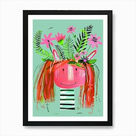 Flower Girl 14 Art Print