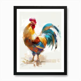 Rooster Painting 3 Art Print