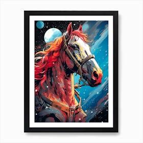 Space Horse Art Print