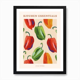 Mixed Pepper Pattern Poster 3 Art Print
