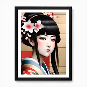 Geisha Girl 2 Art Print