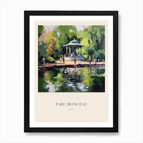 Parc Monceau Paris France 3 Vintage Cezanne Inspired Poster Art Print