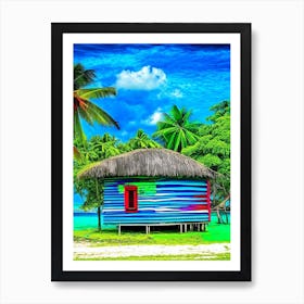 Gizo Solomon Islands Pop Art Photography Tropical Destination Art Print
