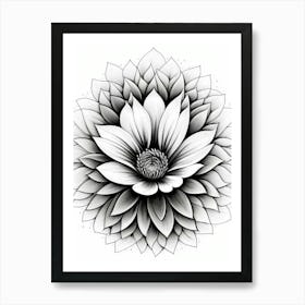 Dahlia Flower 2 Art Print