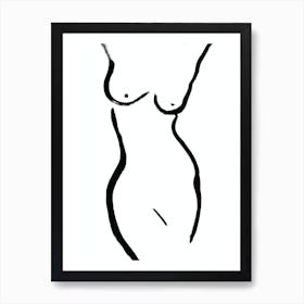 Woman silhouette IV Art Print
