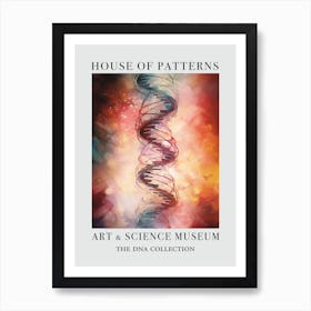 Dna Art Abstract Painting 3 House Of Patterns Art Print