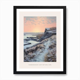 Dreamy Winter National Park Poster  Pembrokeshire Coast National Park United States 1 Art Print