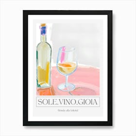 Solo Vino Gia Art Print