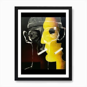 Dichotomy in Smoke Art Print