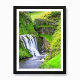 Fairy Glen Waterfall, United Kingdom Majestic, Beautiful & Classic (3) Art Print