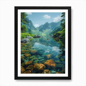 Lake In The Mountains 15 Art Print