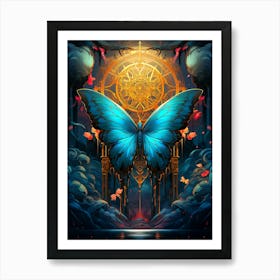 Butterfly In The Sky Art Print