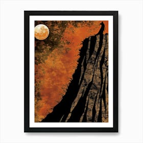 Man On Top Of A Mountain 1 Art Print