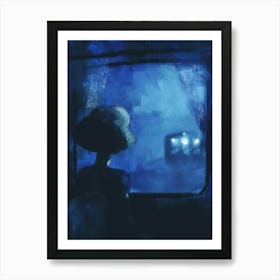 Night On The Train Art Print