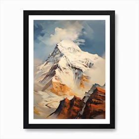 Cho Oyu Nepal China 1 Mountain Painting Affiche