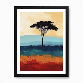 African Landscape 45 Art Print