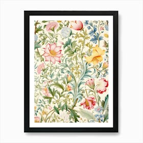 Floral Wallpaper 183 Art Print