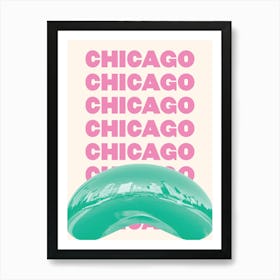 Chicago Bean Art Print