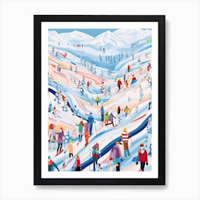 Are, Sweden, Ski Resort Illustration 2 Art Print