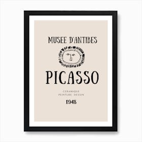 Picasso Beige Poster Art Print