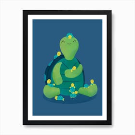 Turtle Mama Art Print