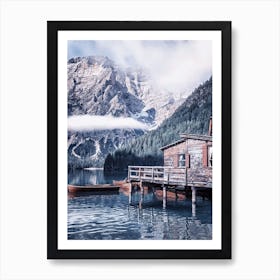 Braies In The Morning Art Print