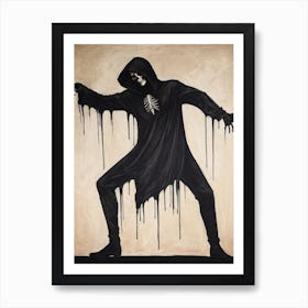 Dance With Death Skeleton Painting (69) Art Print