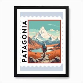 Patagonia 4 Travel Stamp Poster Art Print