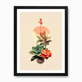 Modern Succulents Art Print