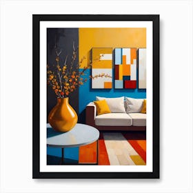 Modern Living Room Art Print