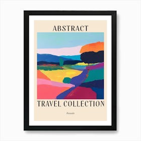 Abstract Travel Collection Poster Rwanda Art Print