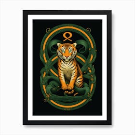 Zodiac Tiger Art Print