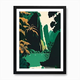 Ao Phang Nga National Park Thailand Retro Art Print