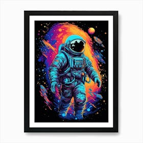 Astronaut In Space 15 Art Print