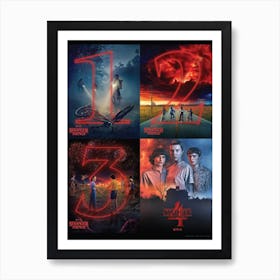 Stranger Things Poster Art Print