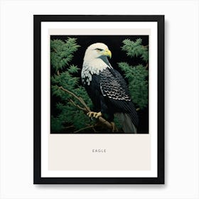 Ohara Koson Inspired Bird Painting Eagle 1 Poster Art Print