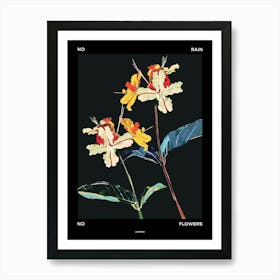 No Rain No Flowers Poster Lantana 4 Art Print