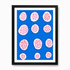 Curly circles Art Print