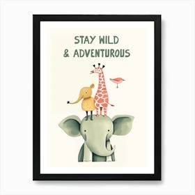 Little Friends Kid's Room Art Print