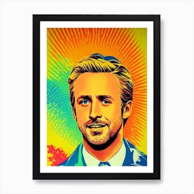 Ryan Gosling Colourful Pop Movies Art Movies Art Print