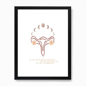 Uterus Powerhouse  Art Print