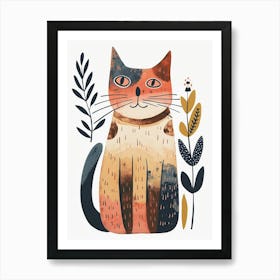 Ragapur Cat Clipart Illustration 3 Art Print