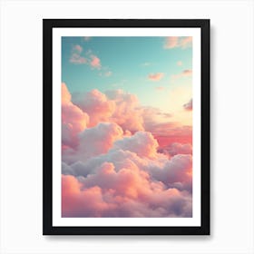 Pink Clouds In The Sky 3 Art Print