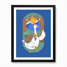 Duck In The Woods Art Print
