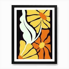 Henri Matisse Flowers And Leaves Art Print