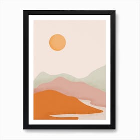 Sun Over The Mountains Art Print