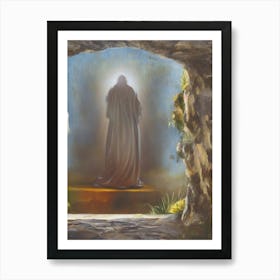 Jesus In The Cave 1 Art Print