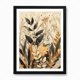 Abstract Flower Painting Art Print